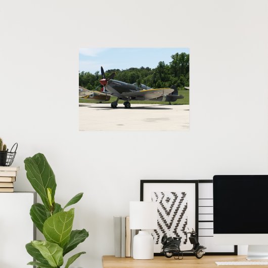 Poster 1943 Supermarine Spitfire Mk IXe. (Bureau à domicile)