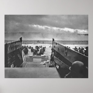 Poster 1944 Invasion de Normandy Beach