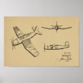 Poster 1946 Brevet d'art d'avion militaire Imprimer (Devant)