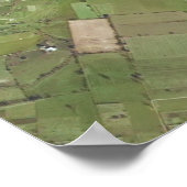 Poster 1946 Photographie aérienne Kenilworth PA (Coin)