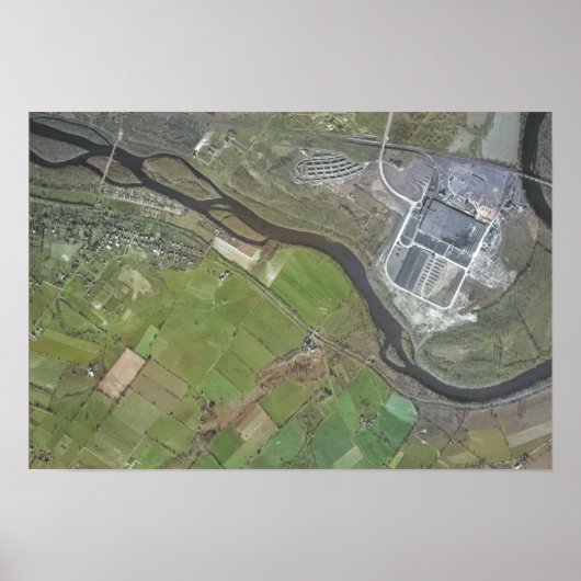 Poster 1946 Photographie aérienne Kenilworth PA (Devant)