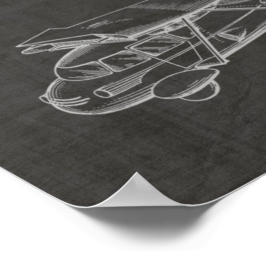 Poster 1949 Voiture Volante Avion Brevet d'Art Imprimer (Coin)