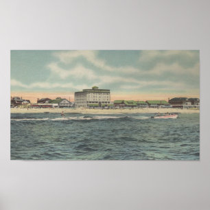 Poster 1950 Ocean City, MD sports nautiques