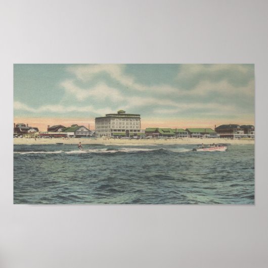 Poster 1950 Ocean City, MD sports nautiques (Devant)