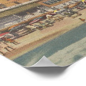 Poster 1950 Promenade à la 14e rue, Ocean City, MD (Coin)