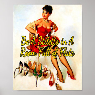 Poster 1950’s Trying on Shoes by Gil Elvgren