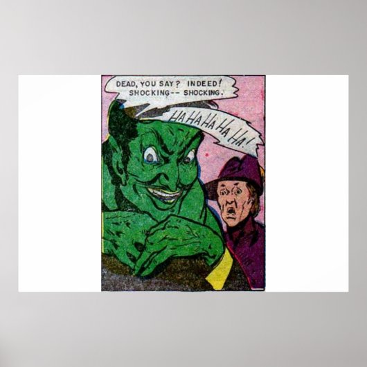 Poster 1950s Golden age horror comics | scary retro comic (Devant)