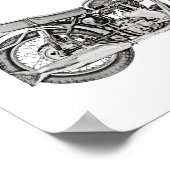 Poster 1952 Velocette Venom Motorcycle Illustration (Coin)