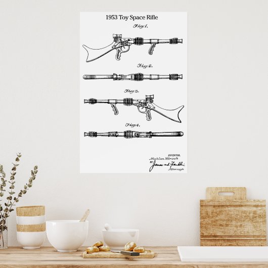 Poster 1953 Toy Space Rifle (Cuisine)