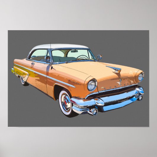 Poster 1955 Lincoln Capri voiture de luxe (Devant)