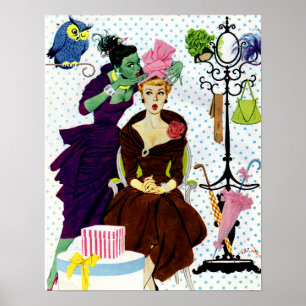 Poster 1956 La jalousie chuchote dans l'oreille de Gloria