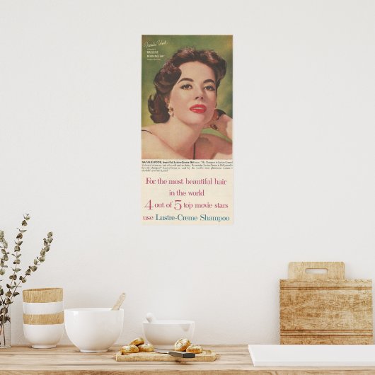 Poster 1958 Ad Luster-Creme (Cuisine)