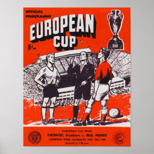 poster 1960 EURO CUP PROGRAMM PRINT