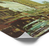 Poster 1960 Jacksonville, scène de rue FL (Coin)