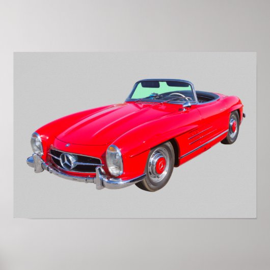 Poster 1960 Mercedes Benz 300 SL Convertible (Devant)