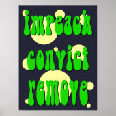Poster 1960's Style Impeach Convict Remove (Devant)