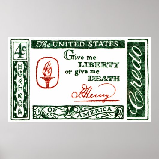 Poster 1961 Patrick Henry American Credo (Devant)