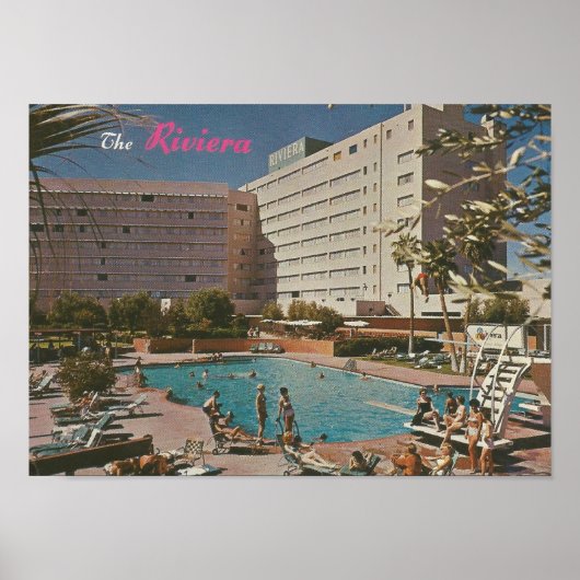 Poster 1961 The Hotel Riviera, Las Vegas, NV (Devant)