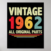 Poster 1962 vintage (Devant)
