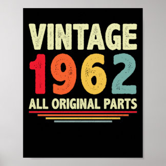 Poster 1962 vintage