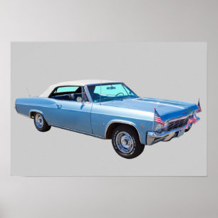 Poster 1965 Chevy Impala 327 Convertible
