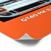 POSTER 1966 GT40 (Coin)