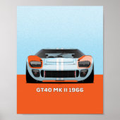 POSTER 1966 GT40 (Devant)