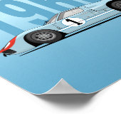 POSTER 1966 GT40 MK2 (Coin)