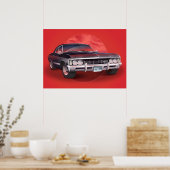 Poster 1967 Chevorlet Impala Supernatural TV SHow (Cuisine)