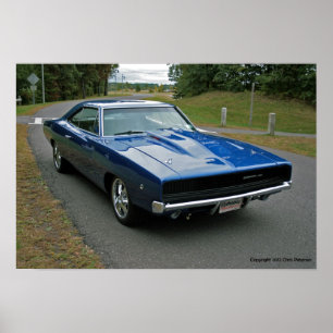 Poster 1968 dodge charger 440 magnum