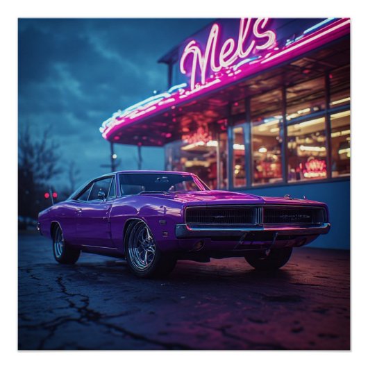 Poster 1969 Dodge Charger (Devant)