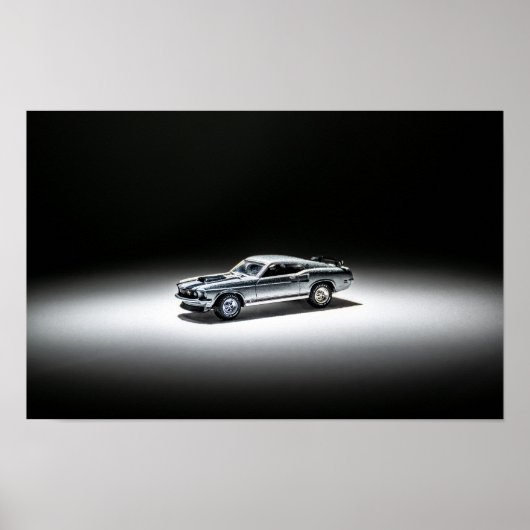 Poster 1969 Ford Mustang Mach1 moulé sous pression (Devant)