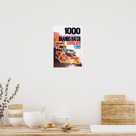 Poster 1970 Marques Hatch 1000 Km (Cuisine)