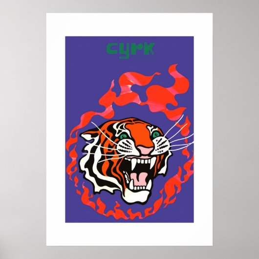 Poster 1970 Pologne Cirque Cyrk Publicité (Devant)