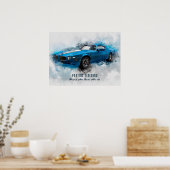 Poster 1970 Pontiac Firebird Trans Am Ram Air III (Cuisine)