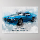 Poster 1970 Pontiac Firebird Trans Am Ram Air III (Devant)