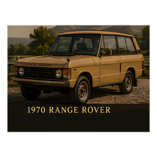 Poster 1970 Range Rover Classic britannique 4x4 Vintage E
