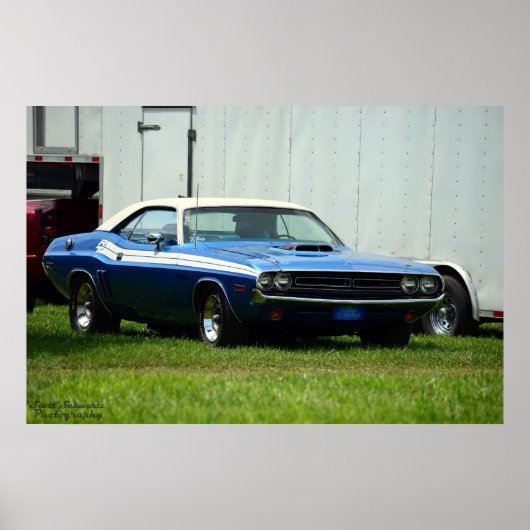 Poster 1971 Dodge Challenger R/T 440 sixpack (Devant)