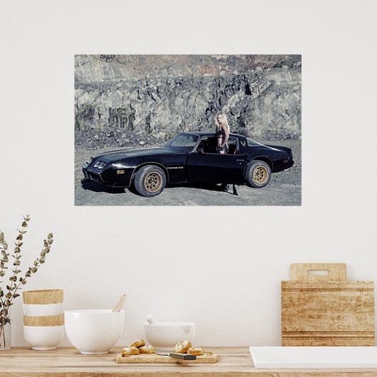 Poster 1979 Pontiac Trans Am 6,6 litres V8 (Cuisine)