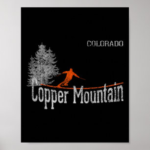 Poster 1980 Style Copper Mountain Colorado Skin Vintage