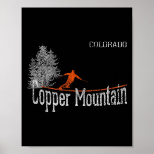 Poster 1980 Style Copper Mountain Colorado Skin Vintage