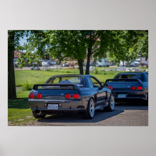 Poster 1989 Nissan Skyline R32 GT-R (Devant)