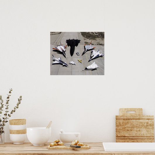 Poster 1997 Flotte d'aéronefs de recherche Dryden sur la (Cuisine)