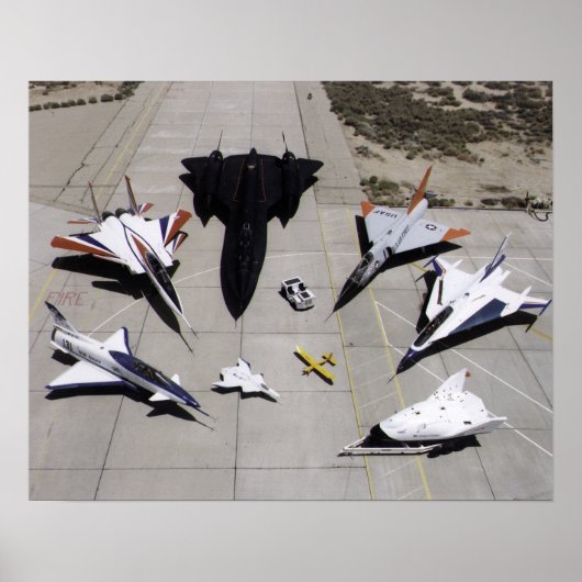 Poster 1997 Flotte d'aéronefs de recherche Dryden sur la (Devant)