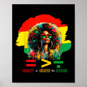Poster 19 Juin 1865 L'Égalité Est Supérieure À