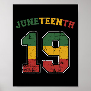 Poster 19 Juin Pour L'Indépendance Et La Liberté Africain