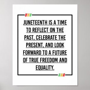 Poster 19°, Liberté des Afro-Américains.