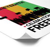 Poster 19°, Liberté des Afro-Américains. (Coin)