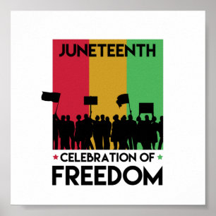 Poster 19°, Liberté des Afro-Américains.