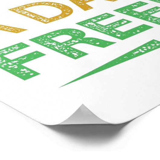 Poster 19°, Liberté des Afro-Américains. (Coin)